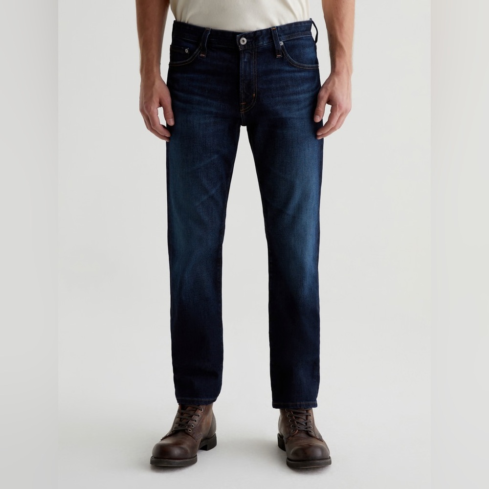 Ag Adriano Goldschmied Men's Everett Slim Straight Jeans -Indigo/Viper 32"Wx33"L